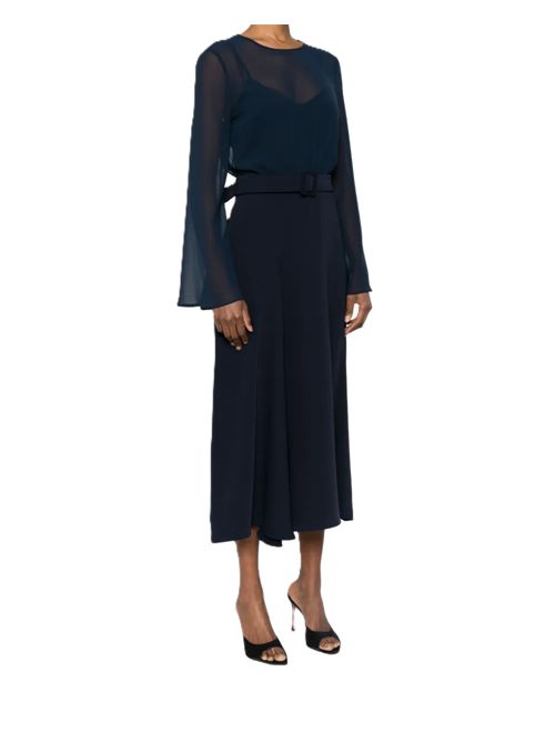 P.A.R.O.S.H.belted flared dress blu P.a.r.o.s.h. | PANTY26-D726119012 BLU